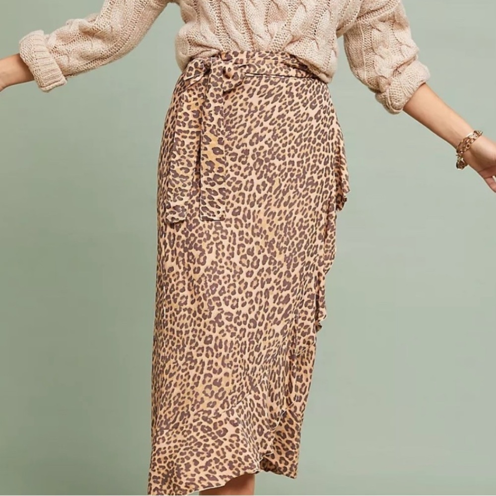 Faithful the Brand Celeste Leopard Wrap Skirt